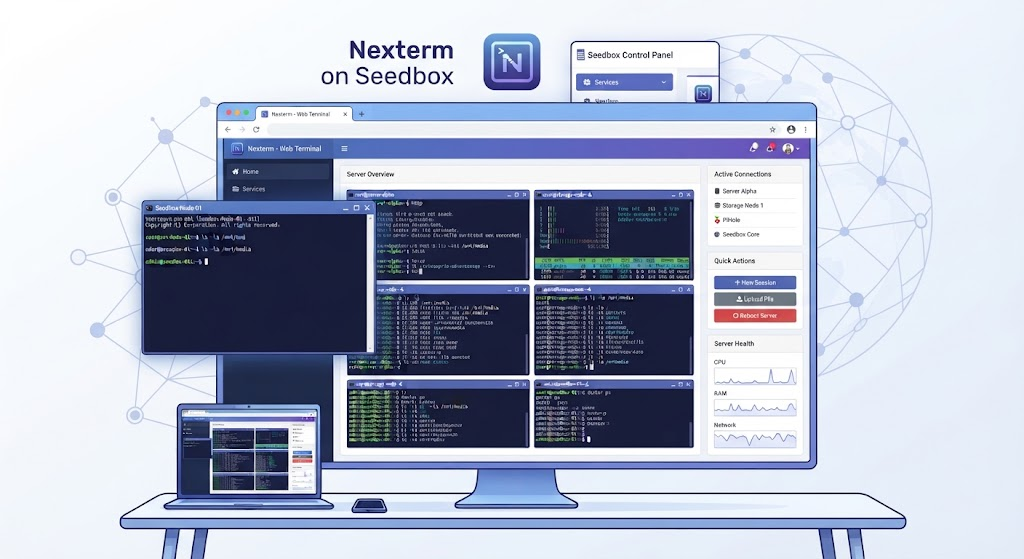 نکسترم (Nexterm) روی سیدباکس؛ مدیریت حرفه‌ای سرورها و اجرای دستورات در مرورگر
