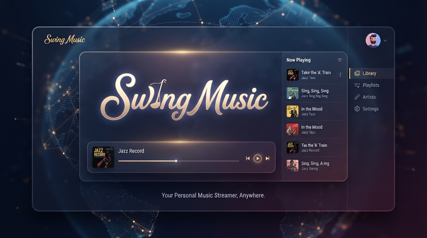 سوینگ میوزیک (Swing Music) روی سیدباکس؛ پخش‌کننده موسیقی خودمیزبان و مدرن در مرورگر